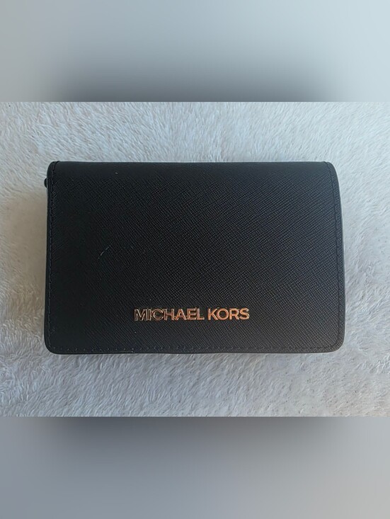 Michael Kors Handbags - Michael Kors Black Saffiano Leather Wallet